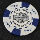 Hd Cape Town   S   Africa  white Akqj  International Harley Davidson Poker Chip