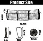 Detachable Cargo Net For Car  Expandable 3 Pocket Heavy Duty Cargo Net Organizer