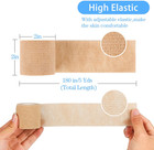 12 Pack Self Adherent Cohesive Wrap Bandages 2 Inches X 5 Yards first Aid Tape