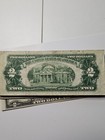 1953 Two Dollar Note Red Seal    2 Bill G-vf  Old Paper Estate Currency