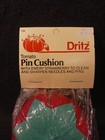 New Nos Dritz 732 Large Tomato Pincushion W strawberry Emery-3 