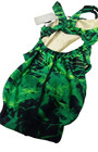 Speedo Youth Girls One Piece Swim Suit Sz 26 Black Green Swimsuit Broken Ice