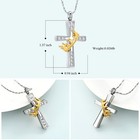 Crown Cross Urn Necklace For Ashes Crystal Cremation Jewelry Memorial Urn Locket