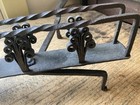 Antique 18th C Wrought Iron Toaster Fancy Fireplace Hearth Tool