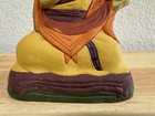 Mongolian Tibetan Buddhist Handmade Clay Paper Mache Lama Figurine