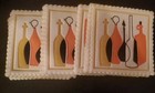 Mid Century Modern Party Coasters 23 Swanky Barware Square Vintage