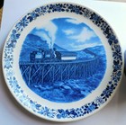 Mt Washington Cog Railway Plate   Mug Set  State Park Souvenir Train