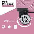2-piece Hardside Luggage Set 14 20 Inch Spinner Carry-on Pink