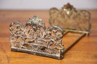 Antique Book Rack Adjustable Bookend Holder Art Nouveau For Parts Repair