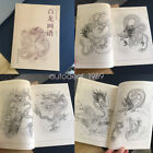 Tattoo Design Flash Book Dragons Drawing Sketch Line Sheet Art Work Reference