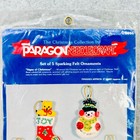 Paragon Needlecraft Signs Of Christmas 6610 Sparkling Felt Ornaments Kit Unused