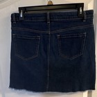 Wonder Nation Girls Blue Denim Mini Skirt Xl  14-16  Button Pockets Belt Loops