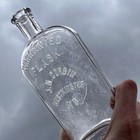 Antique J n  Corbin Westminster Md Whiskey Flask - Light Purple - Q2