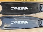 Cressi Gara Modular Long Fins Freediving Scuba  Size 40-41 Us Men 7-8 Black