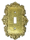 Vintage Decorative Single Solid Brass Light Switch Cover By Cambron  4405 