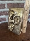 President Lincoln  Washington  Jefferson Sculpture Statue Book Ends  Bronze 