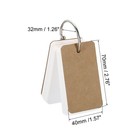 1000 X Blank Index Cards With Ring Blank Flash Card 2 8x1 6  Brown White