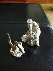 Pewter Fantasy Figurines Wizard   Staff Crystal 1989 Mwfp   Dragon Masterworks 