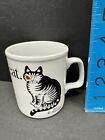 1970s B Kliban Cat Mug Coffee Cup Love A Cat - Made In England Kiln Craft  sf1 