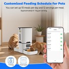 Dual Automatic Cat Feeder 7l Wifi Dry Food Dispenser For 2 Cats Muti White-2c