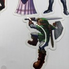 Zelda--nintendo--vintage  1998-2011   Large 8  Stickers 4 Pack