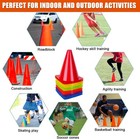 7 Inch Soccer Cones  24 Pack Cones Sports Training Agility Field Marker Plastic