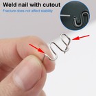 1000pcs 0 8mm Hot Staples Plastic Welding Wave Stapler For Car Bumper Repair Kit