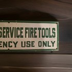 Vintage Us Forestry Service Porcelain Sign National Park Service 20 x 6  Gas Oil