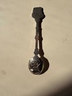 Vintage Klepa Arts Holland Yellowstone Park Souvenir Spoon Bear Finial Elk Bowl