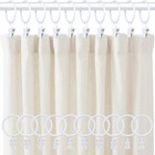 20 Pcs Metal Curtain Rings With Clips  White Drapery Rings For Hanging  Curta   