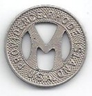 Money Meters  Inc   One Fare Transit Token  Mf 17 B