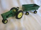 John Deere Die Cast Metal Tractor Also Includes Ertl Tractor   Wagon
