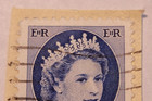 Canada Postage   Queen Elizabeth Ii   Blue 5    Stamp   Used posted   1954   O26