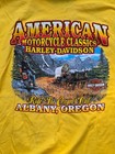 Harley Davidson T Shirt Bright Yellow Xl Oregon Trail Albany Men s T-shirt
