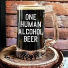 What We Do In The Shadows Beer Glass - One Human Alcohol Beer Pint Glass