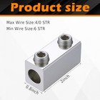  Pack Dual Rated Splicer  Aluminum Splice reducer  Mechanical 4 0-6 Awg 2