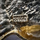 Vintage 1986 Mimi Di N Lion Belt Buckle Signed Statement Gold Tone 1980s