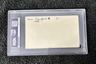 Wahoo Sam Crawford Psa 7 Signed 3x5 Index Card Autograph Detroit Tigers Hof