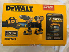 New Dewalt 20 Volt Powerstack Brushless 2-tool Combo Kit- Dck274e2