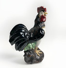 Large Ceramic Rooster Figurine 17  Farmhouse Country Kitchen  Cottage Core
