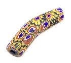 Rare Elbow Venetian Antique Translucent Blue Eye Millefiori African Trade Beads
