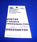 New  Quantity Of 20 Quilting Betweens 20 Demi-long  Made By Prym Dritz  Size 3 9