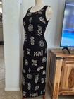 Abstract Design Vintage Long Tank Dress Sz 10