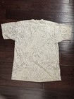 Vtg 90s Native American Eagle War Bonnet All-over Print T-shirt L Single Stitch