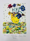 1996 Barbara Giles Flowers Framed   Signed Lithograph  09 350