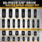 3 8   Drive Impact Socket Set - 50-piece Shallow   Deep Socket Set Metric And St