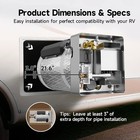 6 Gallon Rv Water Heater Propane Gas   Electric 12 000btu 1440w Dsi For Sw6d
