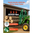 Uimoso Pallet Fork Frame Attachment W 36 42 48  Skid Steer Forks  2600 4000 Lbs