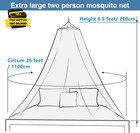 Mosquito Net  Bed Canopy Hanging Circular Curtain Netting For Single To King Siz