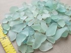 Pure Beach Sea Glass Surf Tumbled Foam Light Green Small Mosaic Craft Damage V02